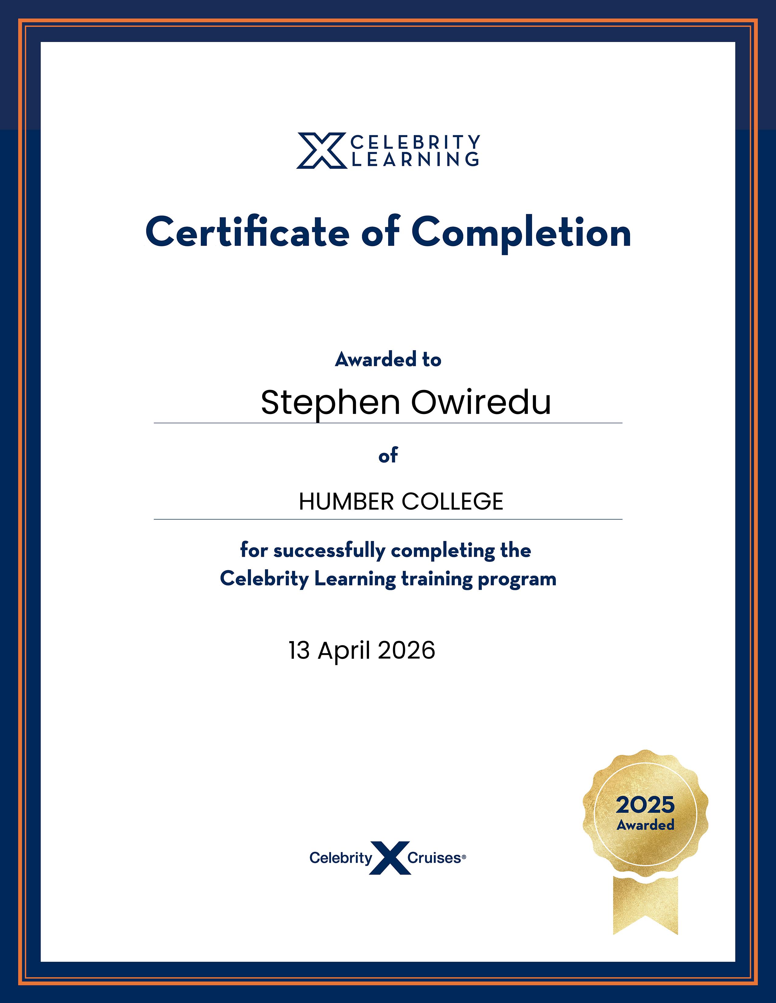 Celebrity Cruises 